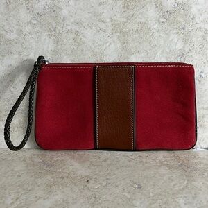 Loft Live Life Loft Pebbled Vegan Leather Large Wristlet NWOT